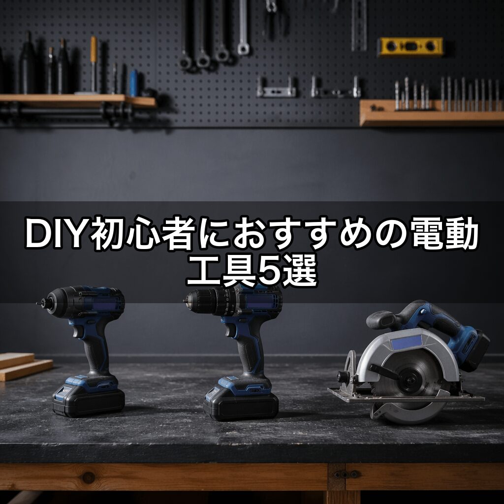 DIY初心者におすすめの電動工具5選