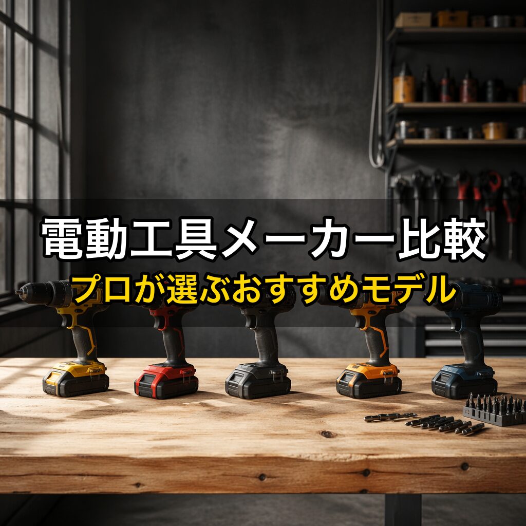 電動工具メーカー比較｜プロが選ぶおすすめモデル
