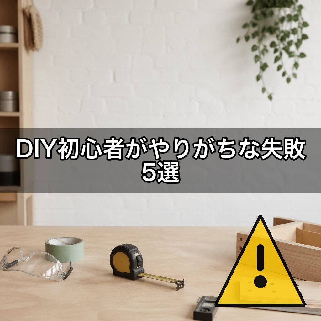 DIY初心者がやりがちな失敗5選