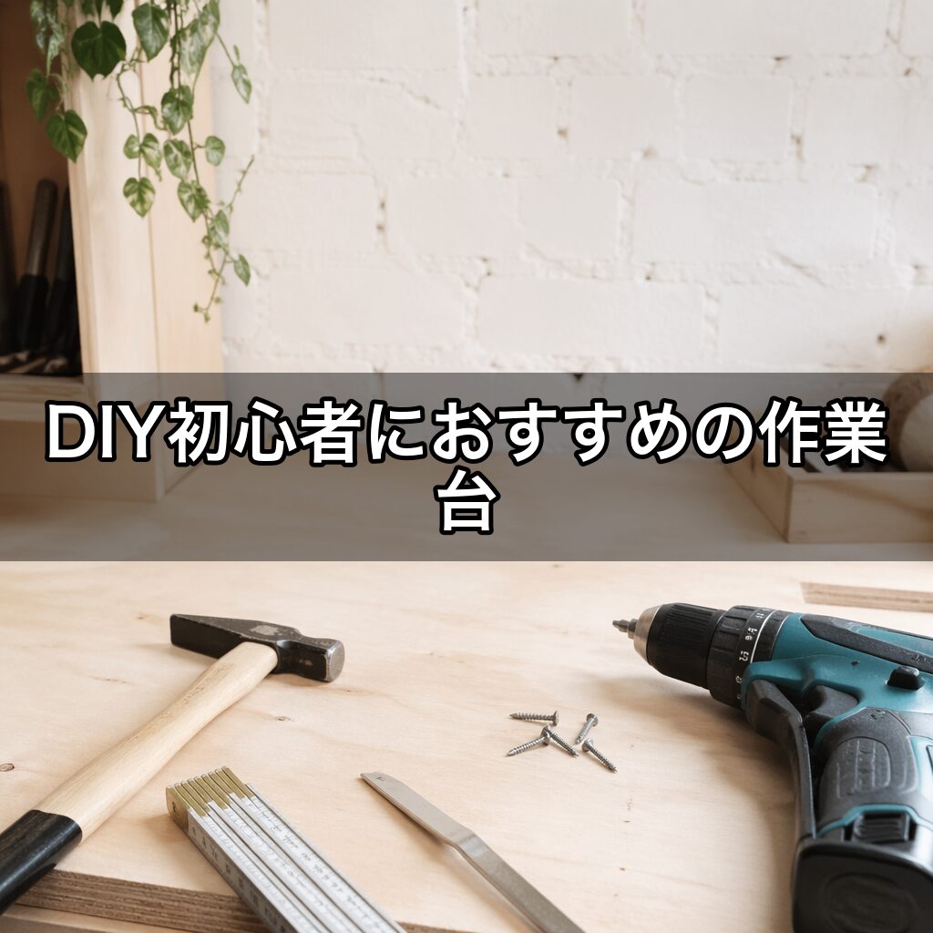 DIY初心者におすすめの作業台