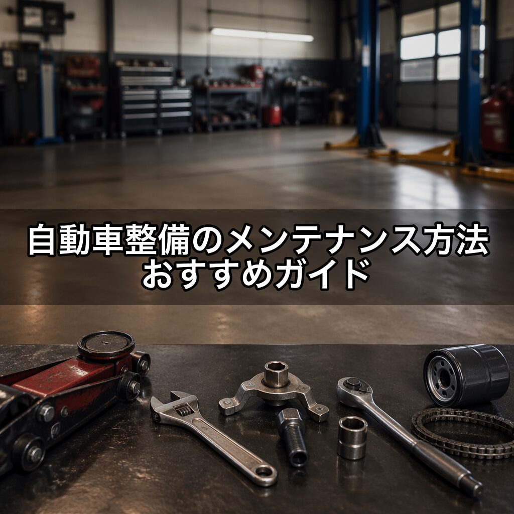 自動車整備のメンテナンス方法 おすすめガイド