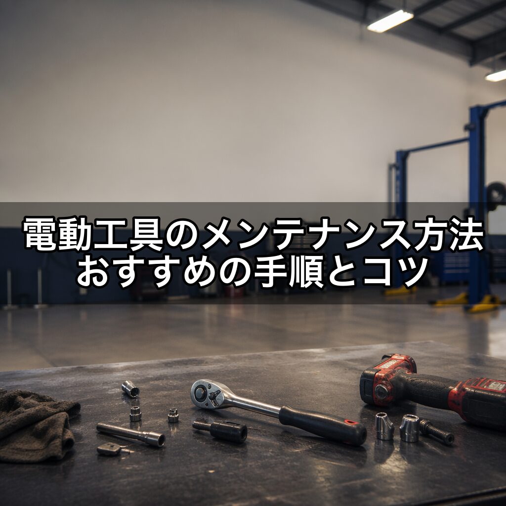 電動工具のメンテナンス方法 おすすめの手順とコツ