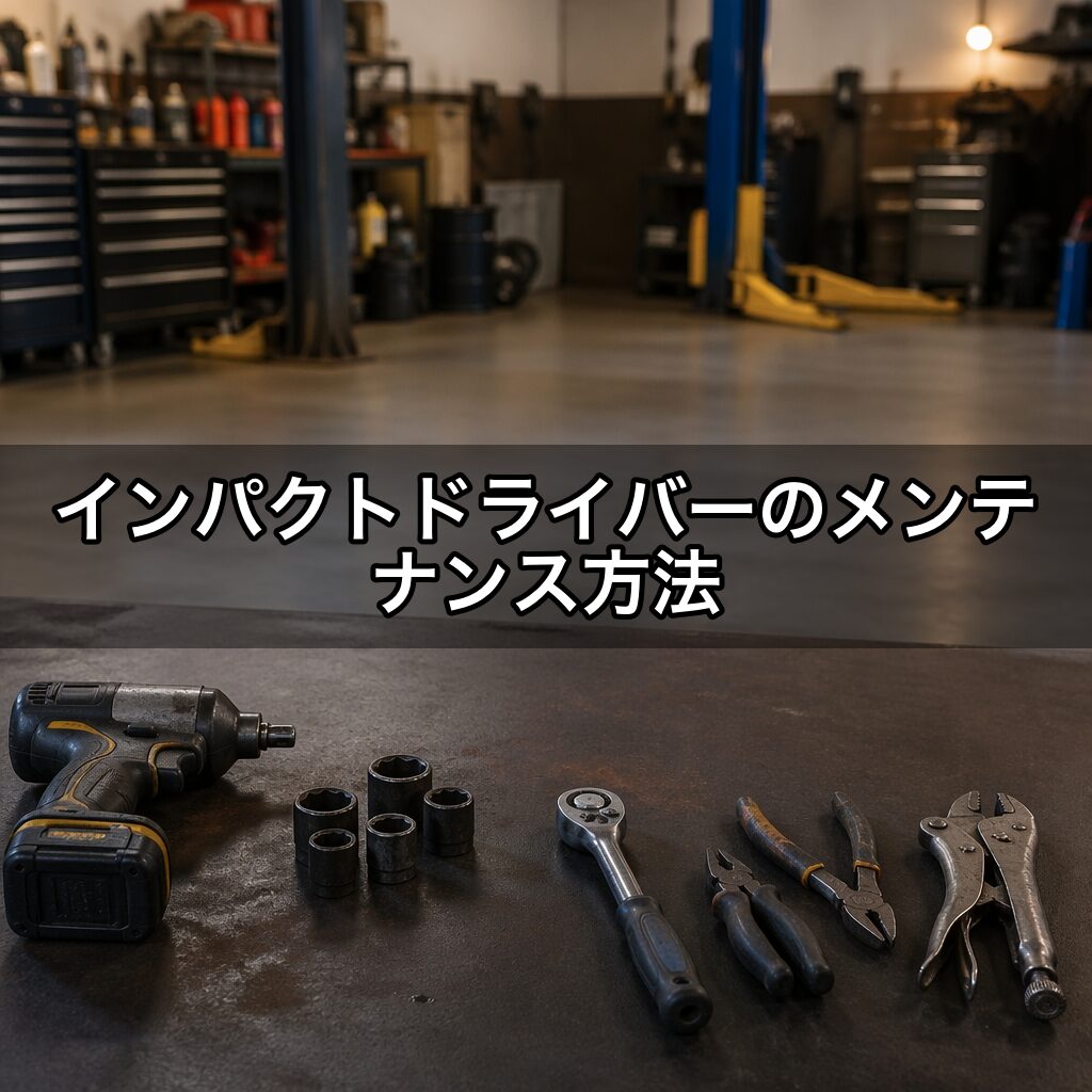インパクトドライバーのメンテナンス方法