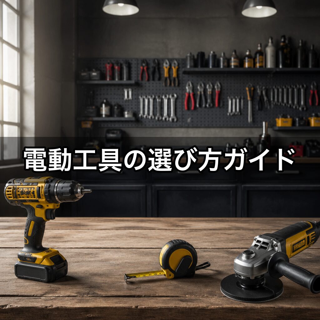電動工具の選び方ガイド