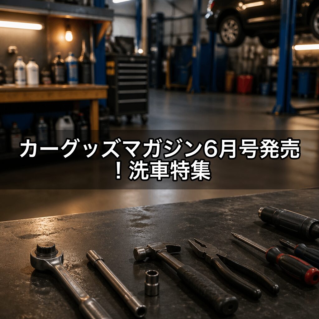 カーグッズマガジン6月号発売！洗車特集