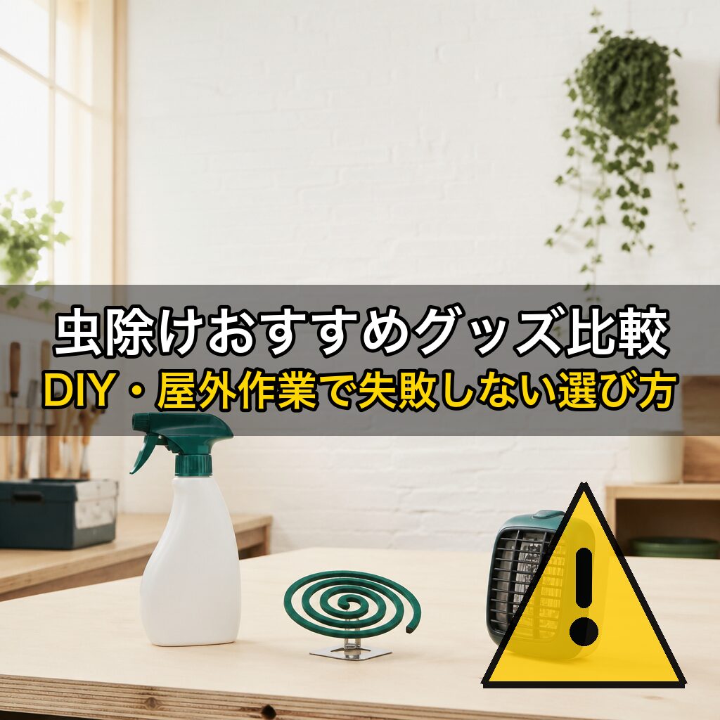 虫除けおすすめグッズ比較｜DIY・屋外作業で失敗しない選び方