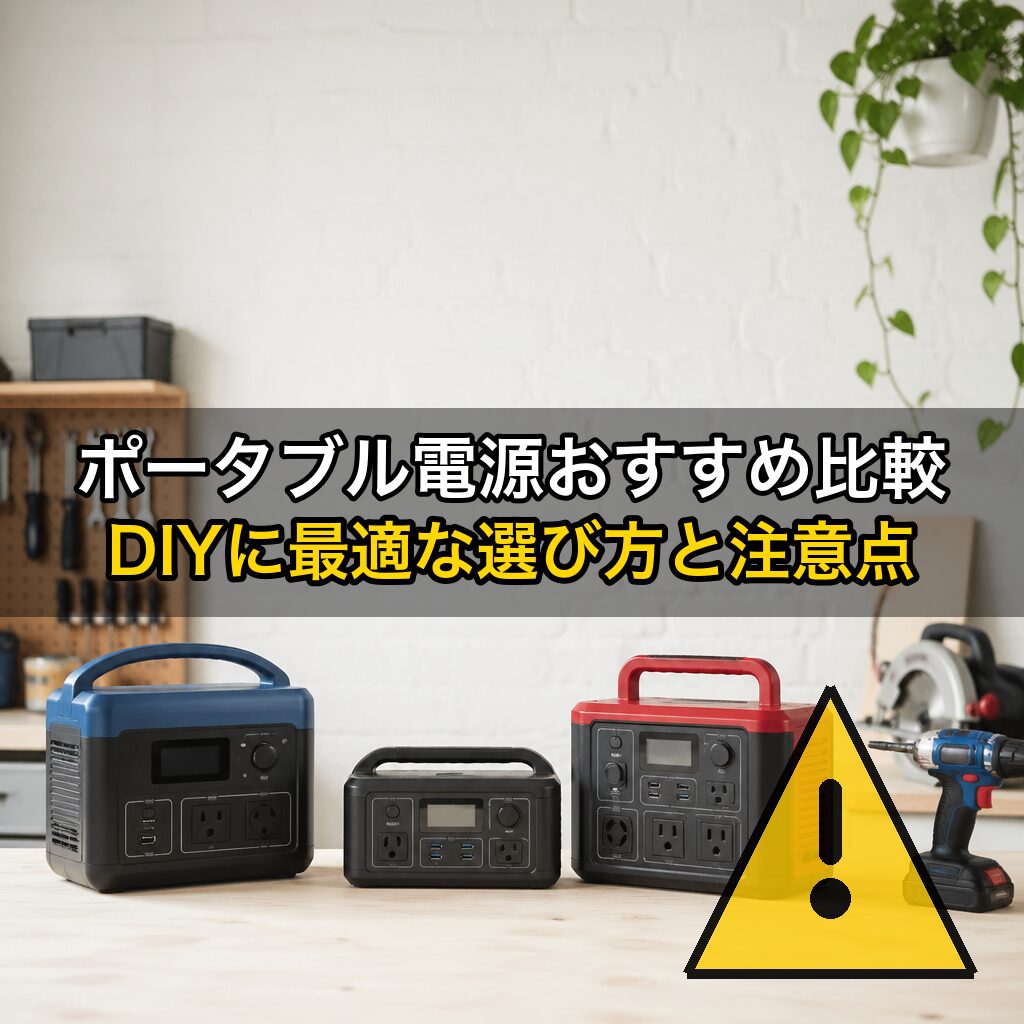 ポータブル電源おすすめ比較｜DIYに最適な選び方と注意点