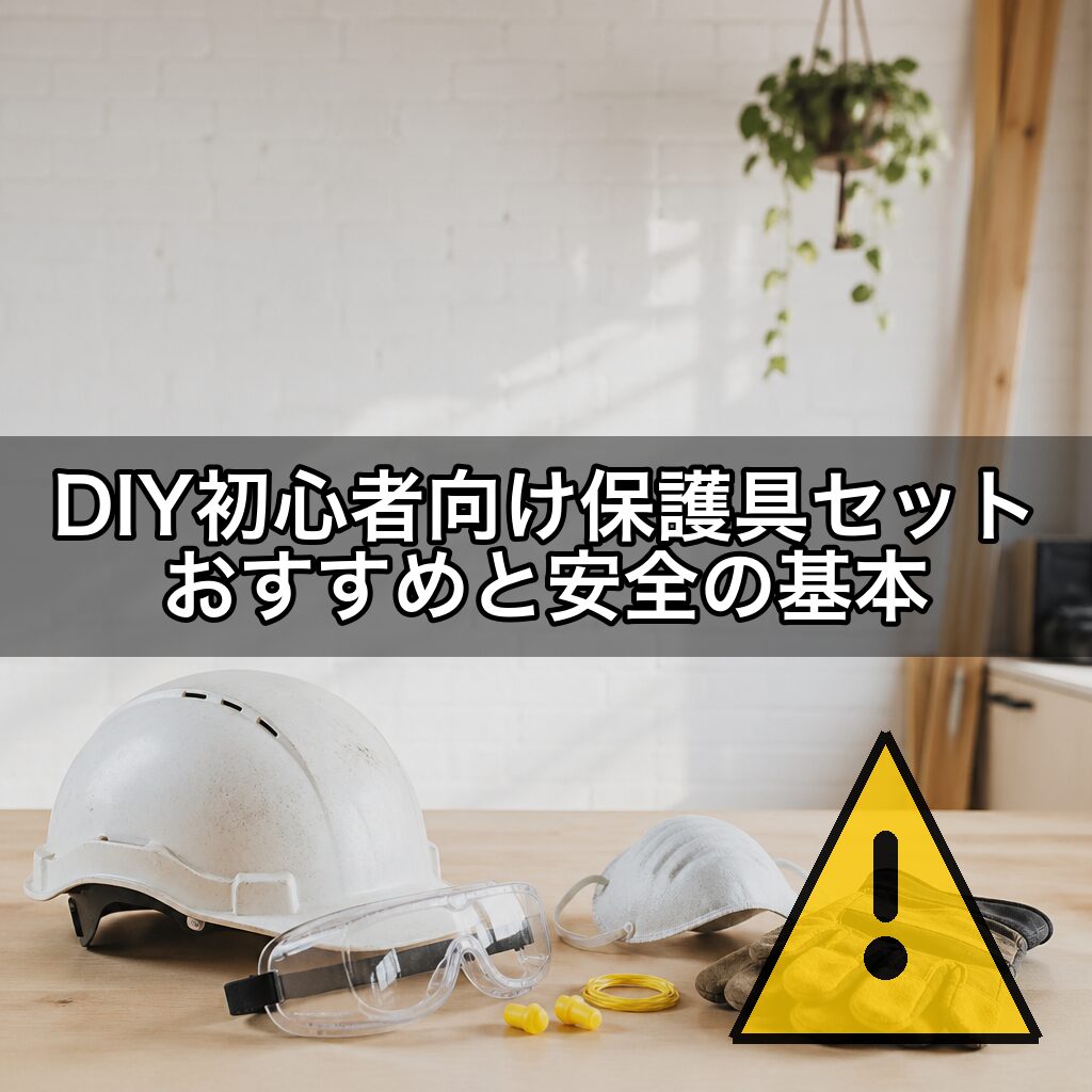 DIY初心者向け保護具セットおすすめと安全の基本