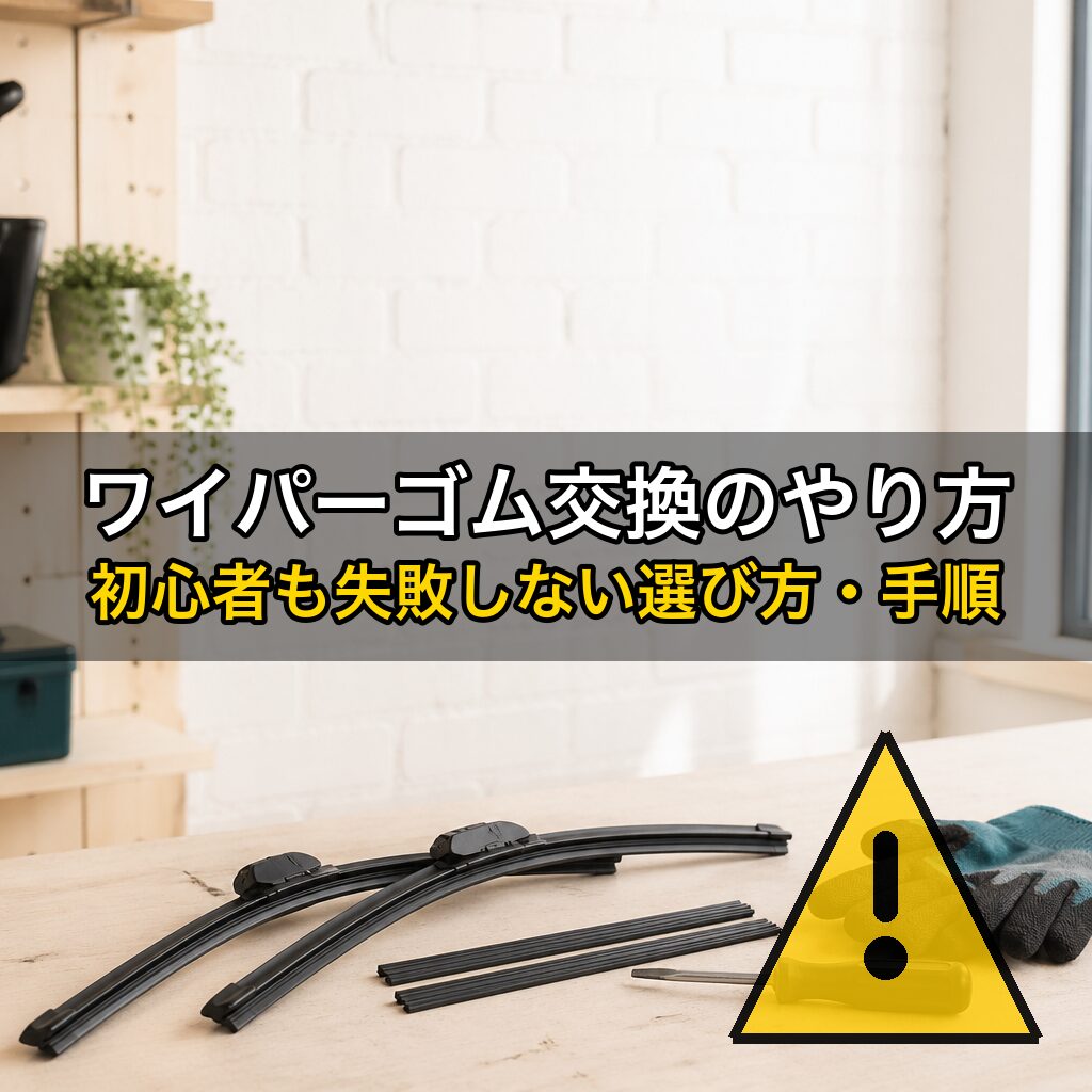 ワイパーゴム交換のやり方｜初心者も失敗しない選び方・手順