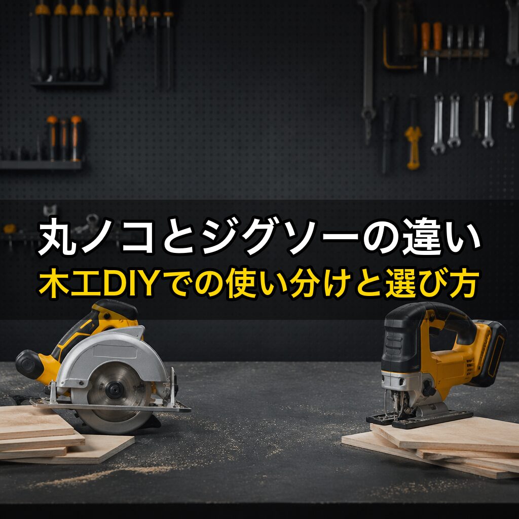 丸ノコとジグソーの違い｜木工DIYでの使い分けと選び方